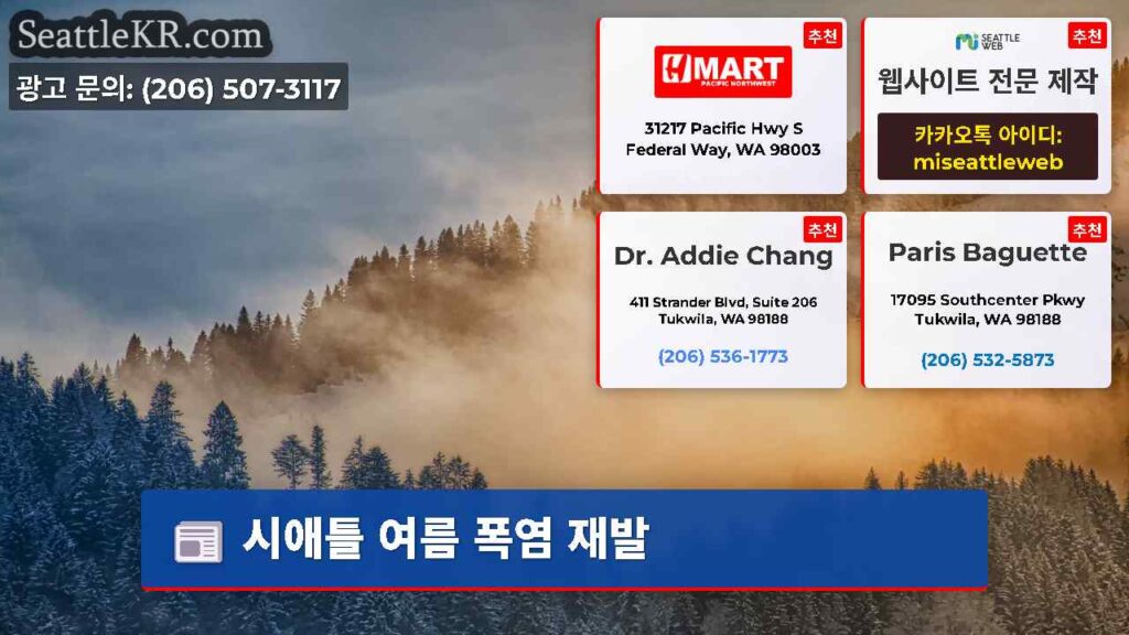 시애틀 여름 폭염 재발