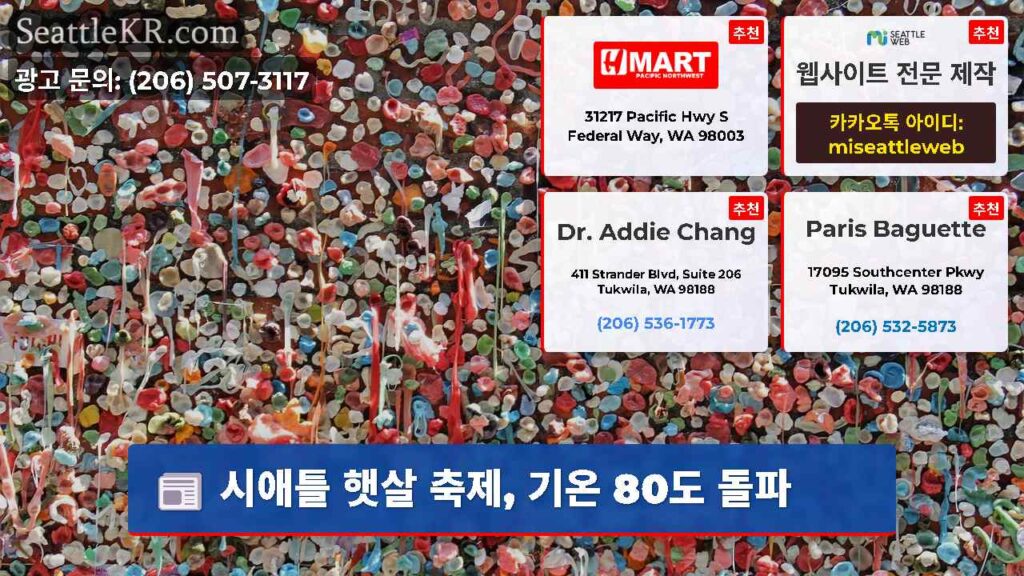 시애틀 햇살 축제, 기온 80도 돌파