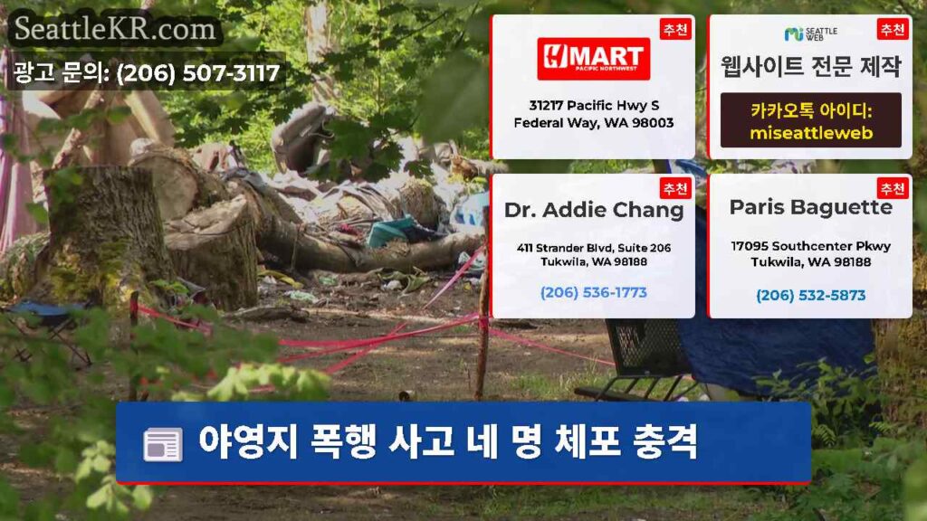 야영지 폭행 사고 네 명 체포 충격