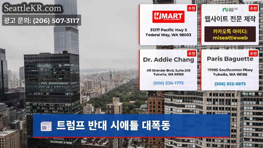 트럼프 반대 시애틀 대폭동