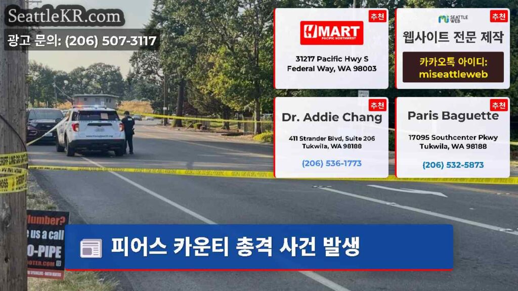 피어스 카운티 총격 사건 발생