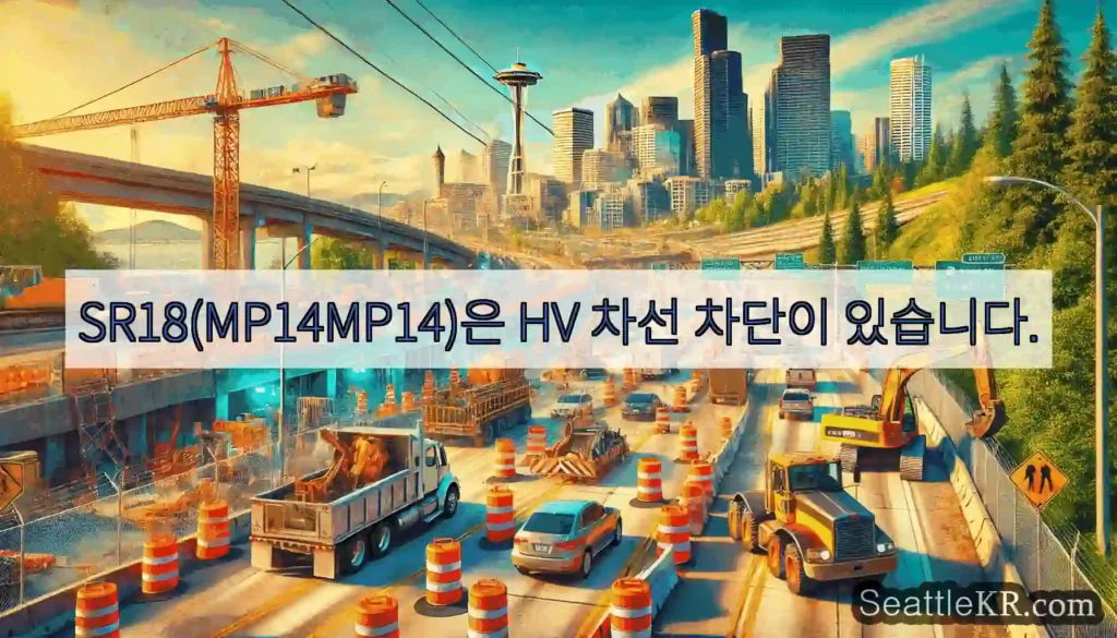 SR18(MP14MP14)은 HV 차선 차단이 있습니다.
