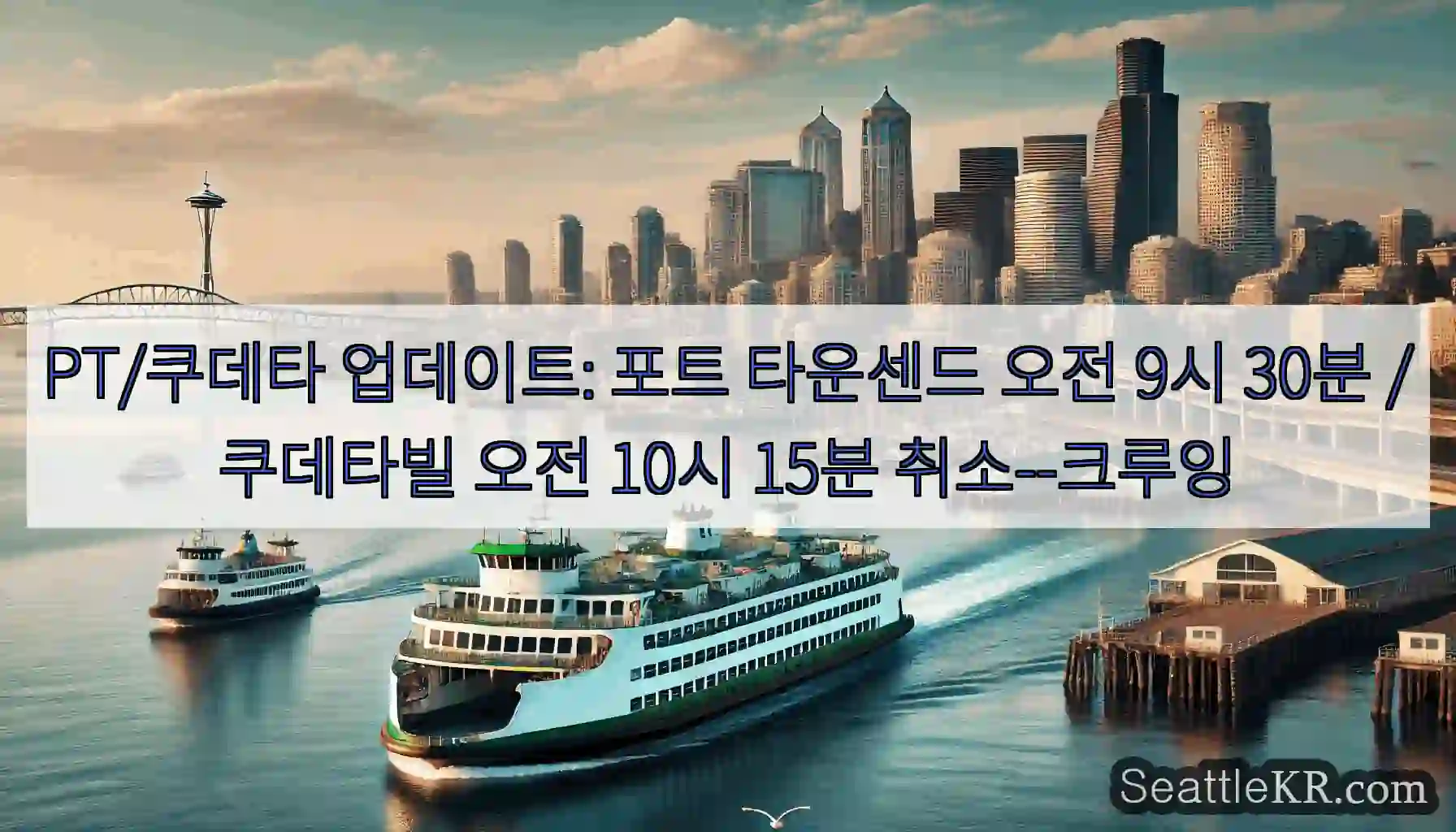 PT/쿠데타 업데이트: 포트 타운센드 오전 9시 30분 /쿠데타빌 오전 10시 15분