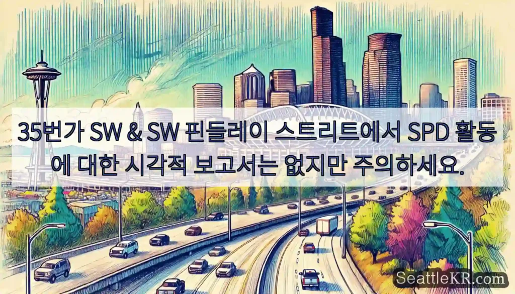 35번가 SW & SW 핀들레이 스트리트에서 SPD 활동에 대한 시각적 보고서는 없지만