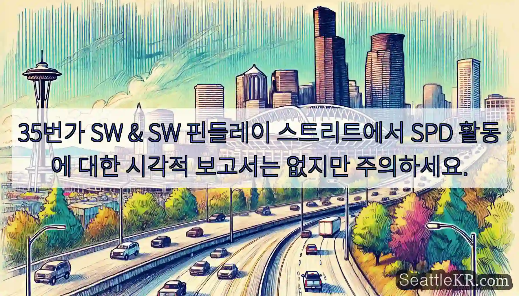 35번가 SW & SW 핀들레이 스트리트에서 SPD 활동에 대한 시각적 보고서는 없지만