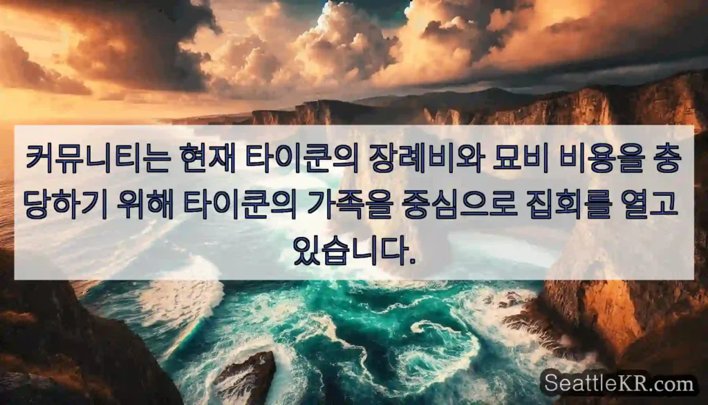 커뮤니티는 현재 타이쿤의 장례비와 묘비 비용을 충당하기 위해 타이쿤의 가족을 중심으로