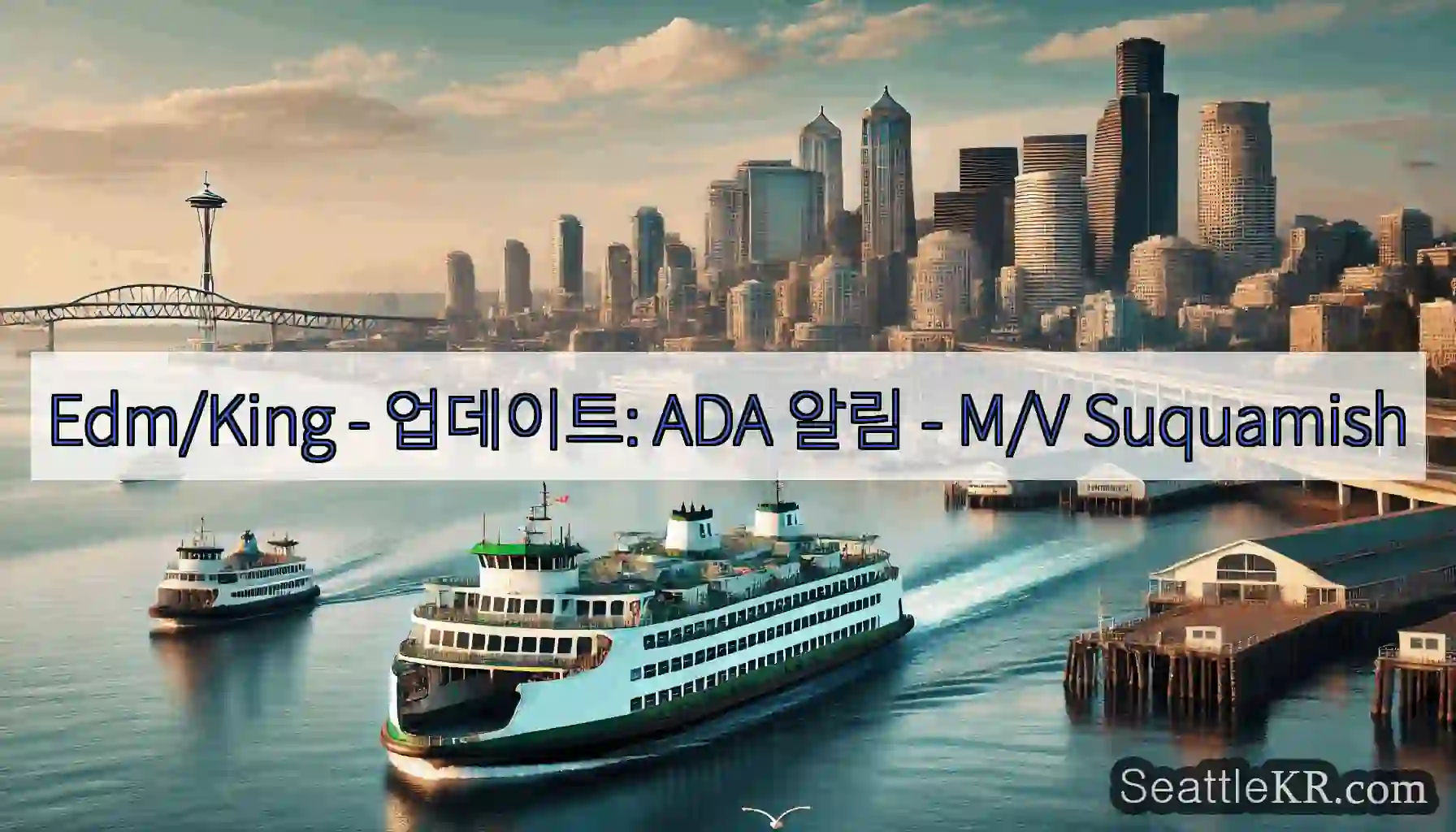 Edm/King - 업데이트: ADA 알림 - M/V Suquamish