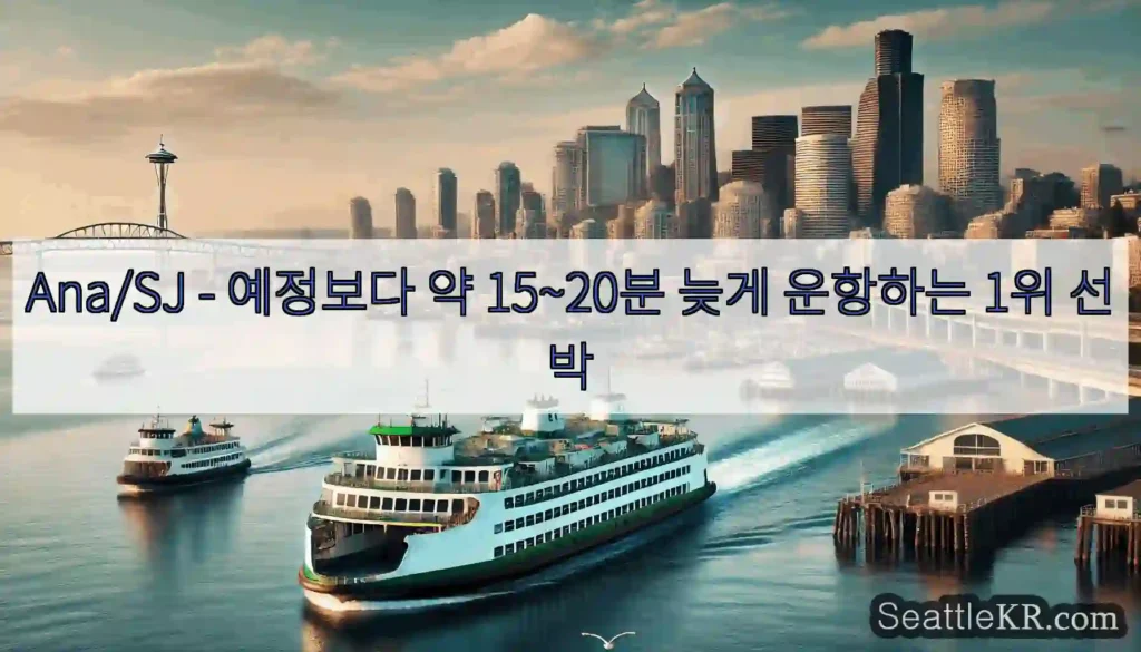 Ana/SJ - 예정보다 약 15~20분 늦게 운항하는 1위 선박
