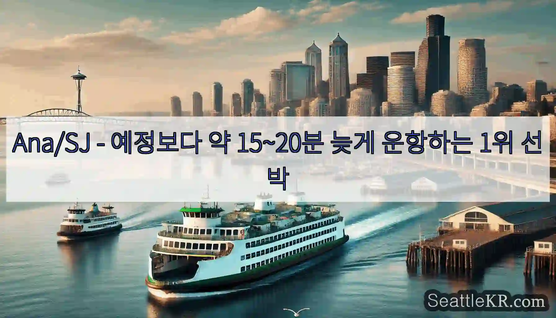 Ana/SJ - 예정보다 약 15~20분 늦게 운항하는 1위 선박