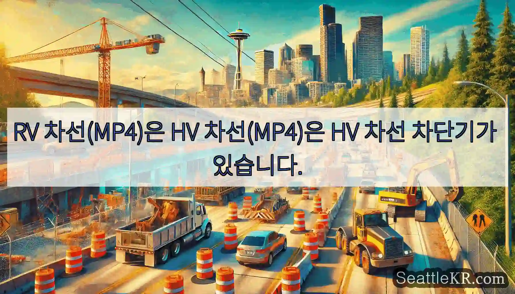 RV 차선(MP4)은 HV 차선(MP4)은 HV 차선 차단기가 있습니다.