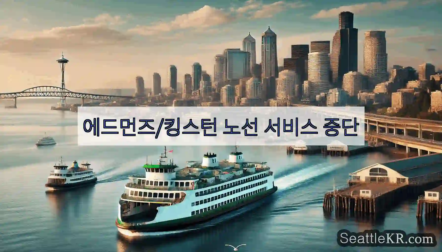 에드먼즈/킹스턴 노선 서비스 중단