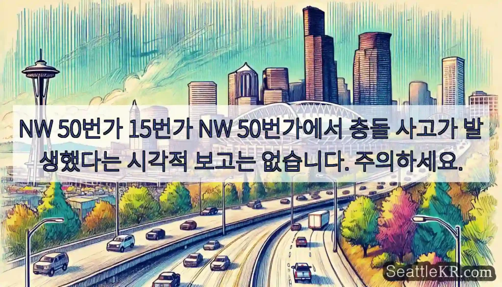 NW 50번가 15번가 NW 50번가에서 충돌 사고가 발생했다는 시각적 보고는 없습니다.