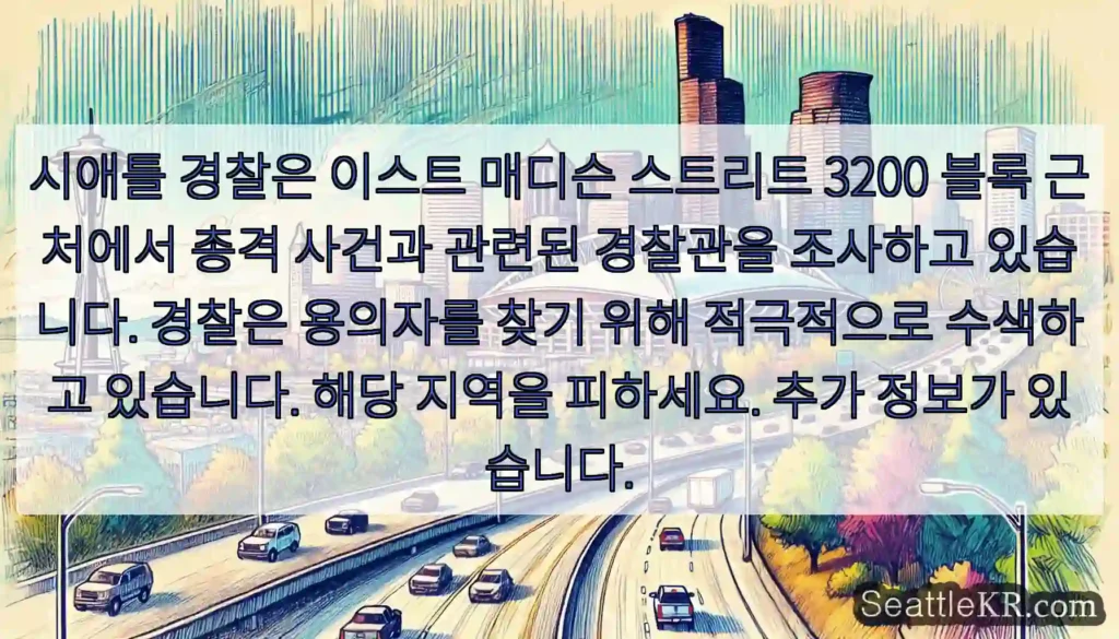 시애틀 경찰은 이스트 매디슨 스트리트 3200 블록 근처에서 총격 사건과 관련된 경찰관을