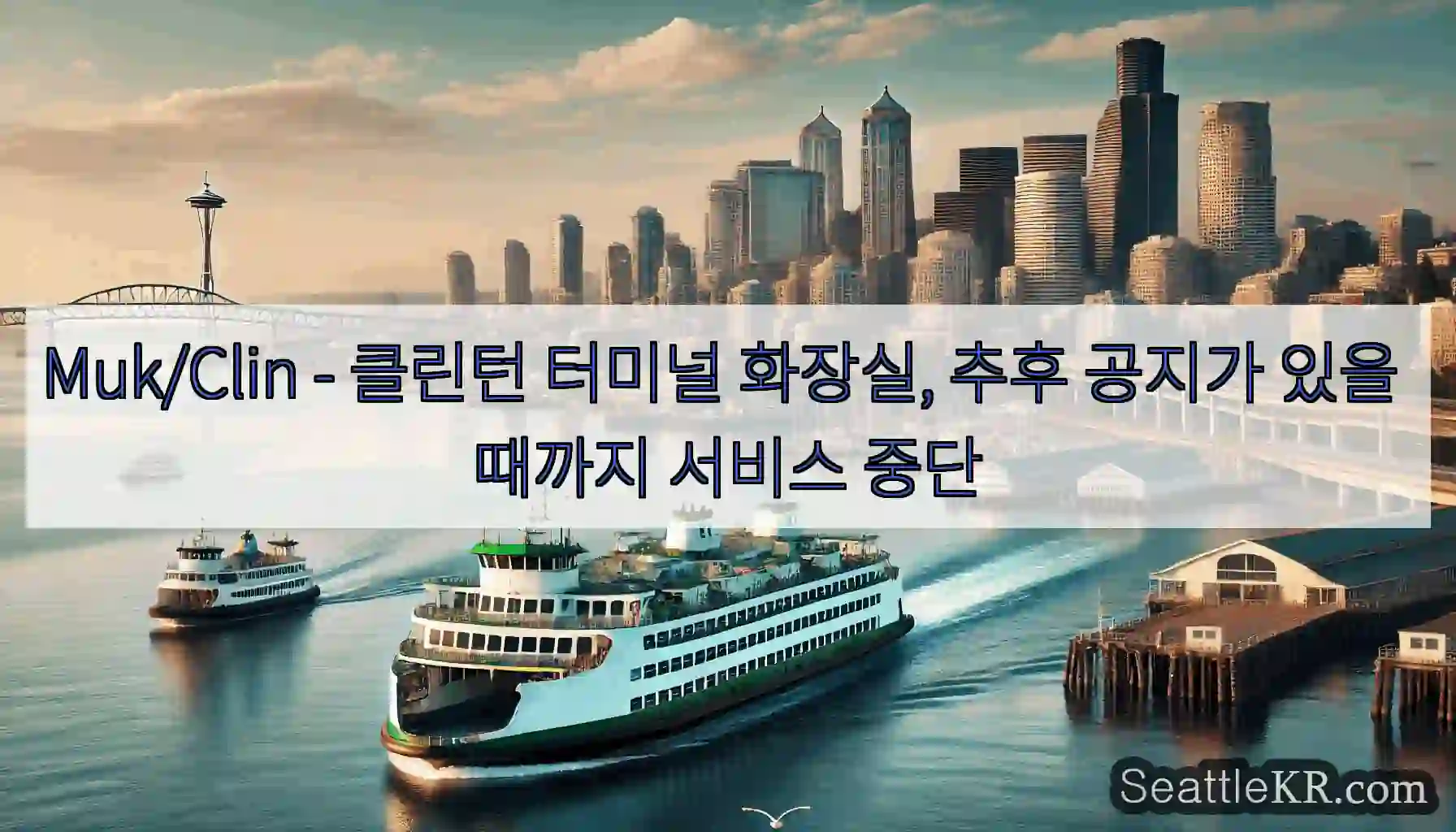 Muk/Clin - 클린턴 터미널 화장실, 추후 공지가 있을 때까지 서비스 중단
