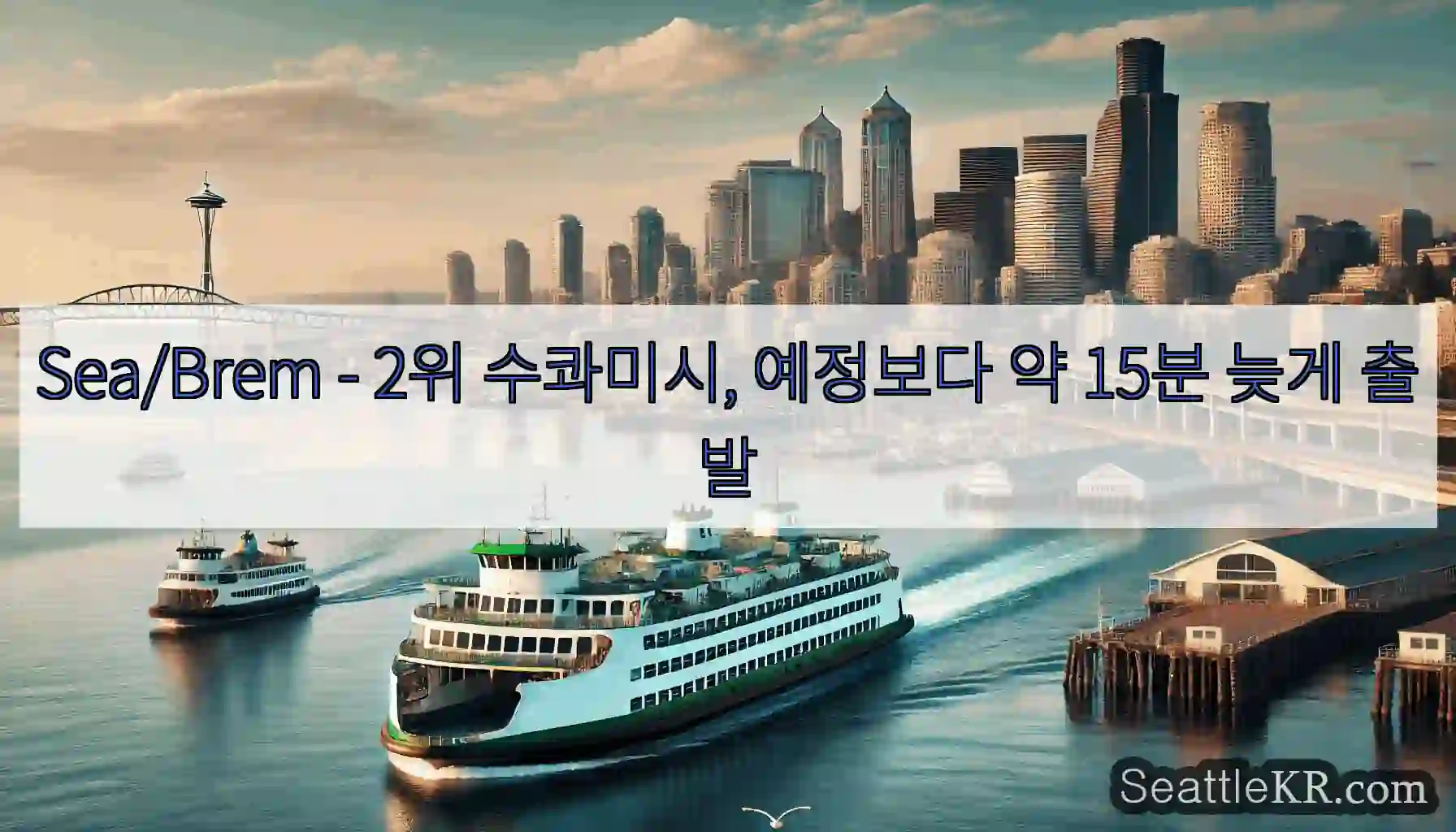 Sea/Brem - 2위 수콰미시, 예정보다 약 15분 늦게 출발