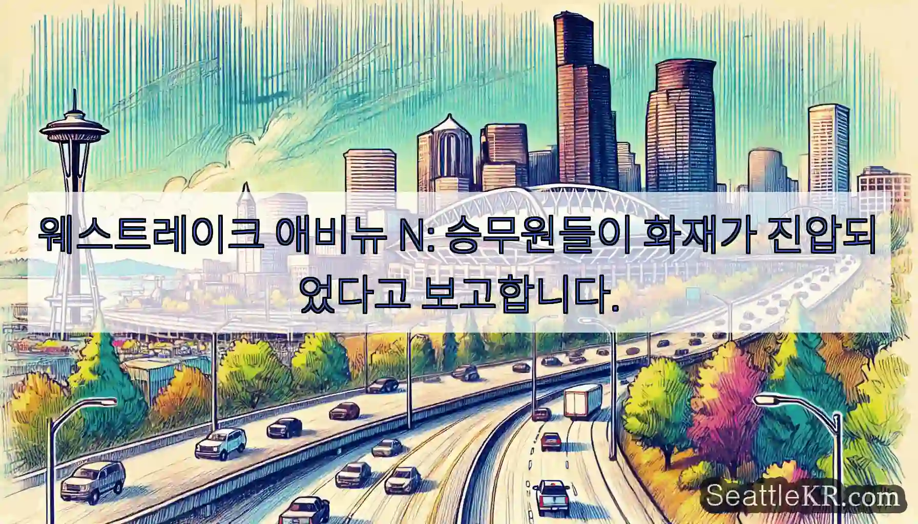 웨스트레이크 애비뉴 N: 승무원들이 화재가 진압되었다고 보고합니다.