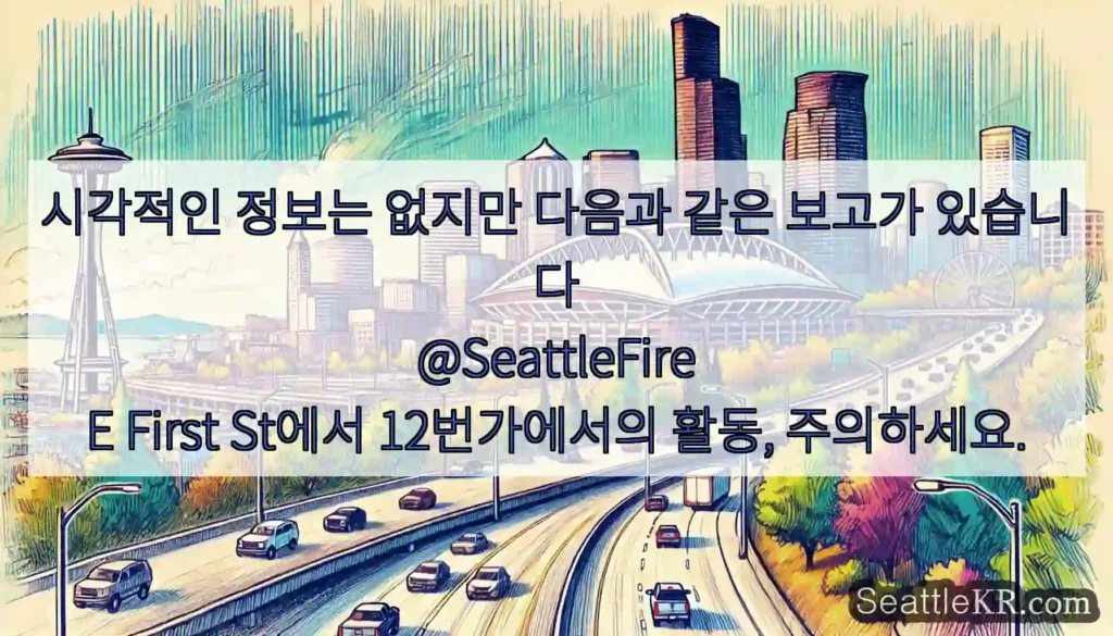 시각적인 정보는 없지만 다음과 같은 보고가 있습니다 @SeattleFire E First