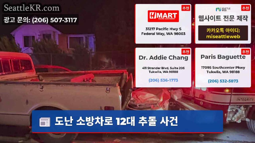 도난 소방차로 12대 추돌 사건