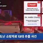 도난 소방차로 12대 추돌 사건