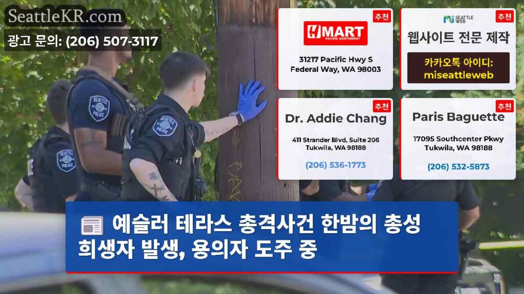 예슬러 테라스 총격사건 한밤의 총성 희생자 발생, 용의자 도주 중