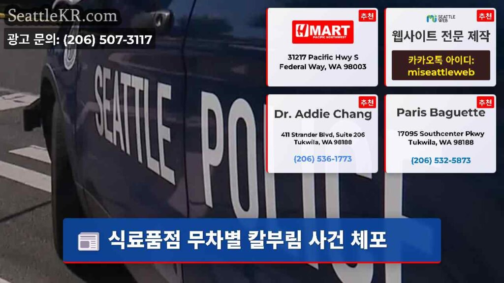식료품점 무차별 칼부림 사건 체포