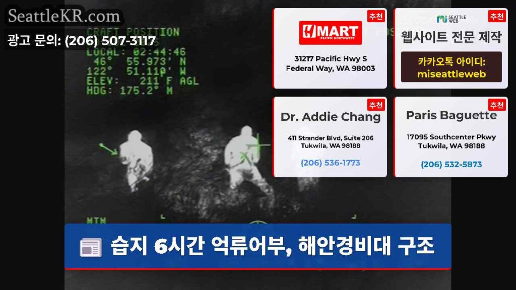 습지 6시간 억류어부, 해안경비대 구조