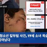 청소년 칼부림 사건 17세 소녀 목숨 걸고 살아남다