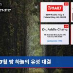 7월 밤 하늘의 유성 대결