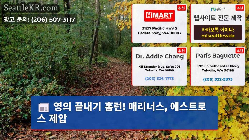 영의 끝내기 홈런! 매리너스, 애스트로스 제압