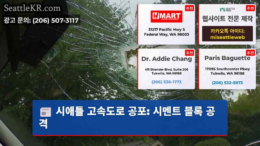 시애틀 고속도로 공포: 시멘트 블록 공격
