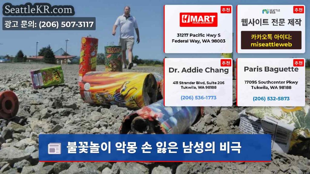 불꽃놀이 악몽 손 잃은 남성의 비극