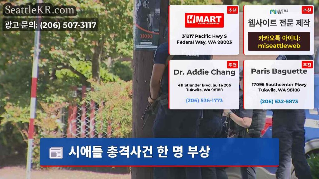 시애틀 총격사건 한 명 부상
