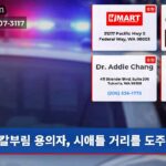 칼부림 용의자 시애틀 거리를 도주 중