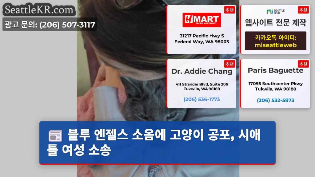 블루 엔젤스 소음에 고양이 공포, 시애틀 여성 소송