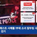 웨스트 시애틀 17세 소녀 칼부림 사건 범인 검거