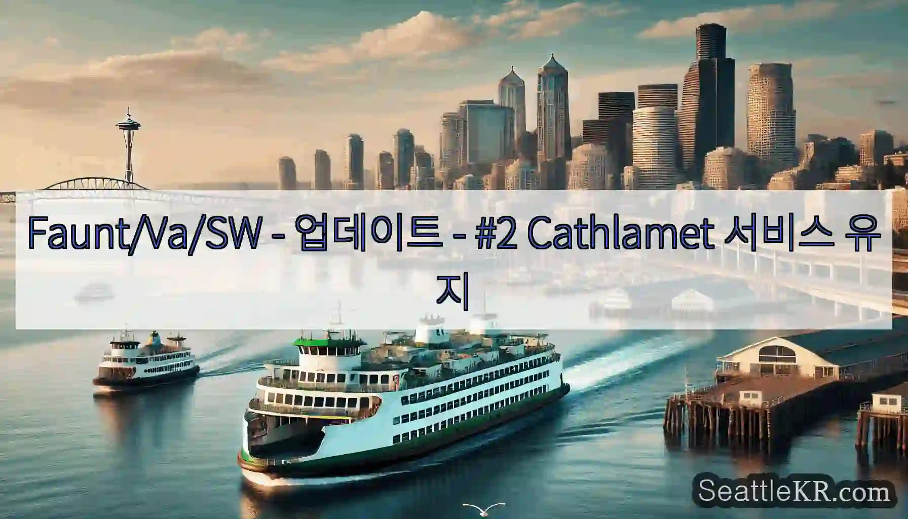 Faunt/Va/SW - 업데이트 - #2 Cathlamet 서비스 유지