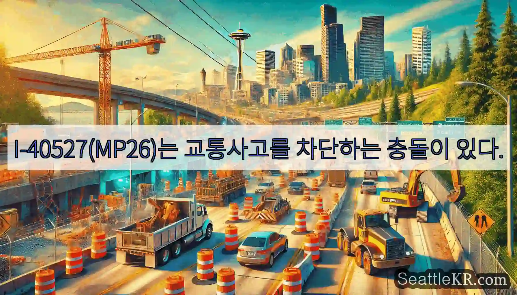 I-40527(MP26)는 교통사고를 차단하는 충돌이 있다.