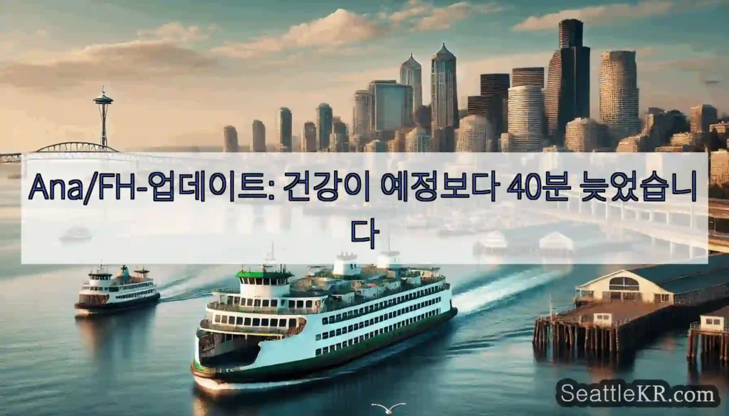 Ana/FH-업데이트: 건강이 예정보다 40분 늦었습니다
