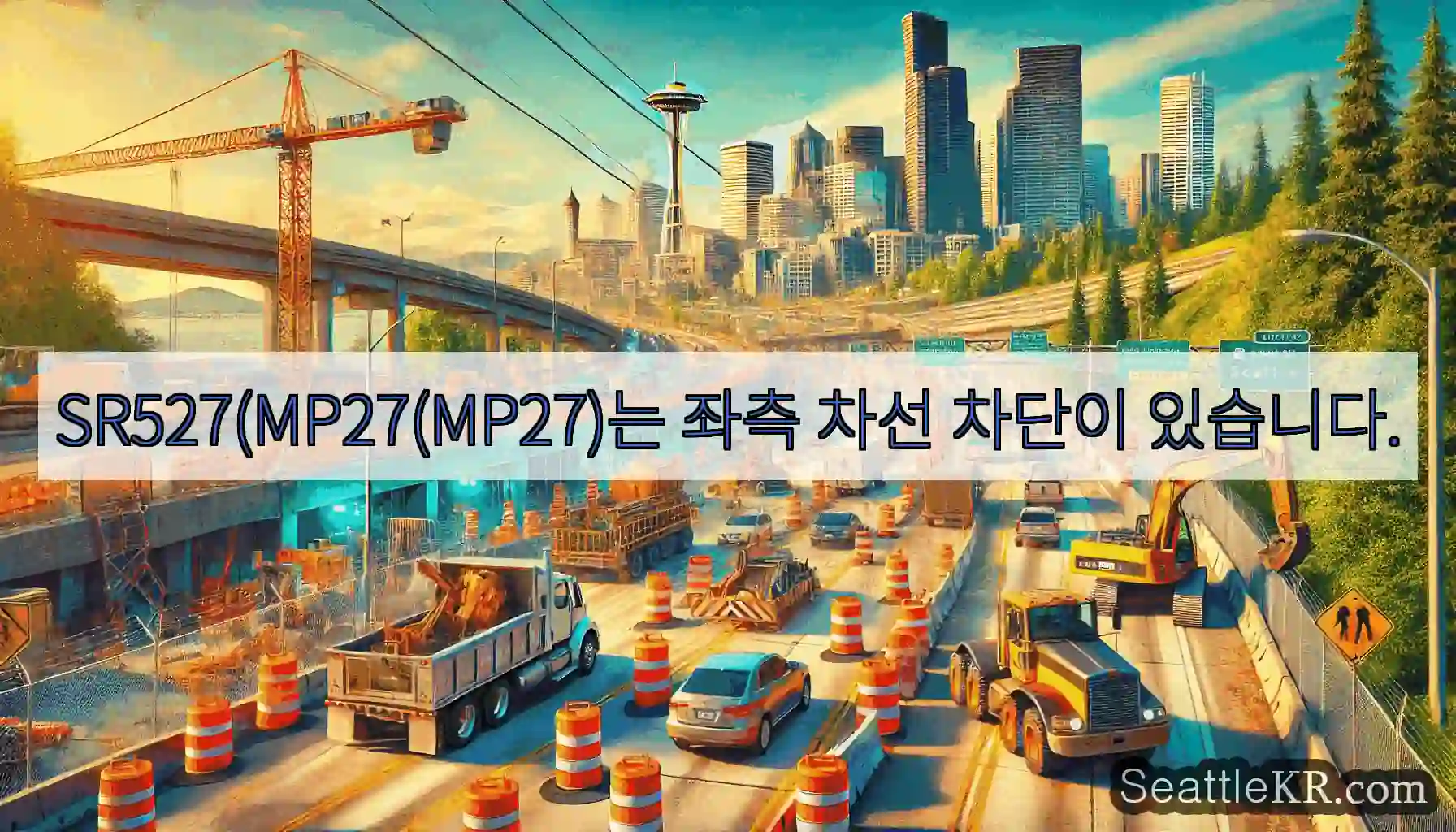 SR527(MP27(MP27)는 좌측 차선 차단이 있습니다.