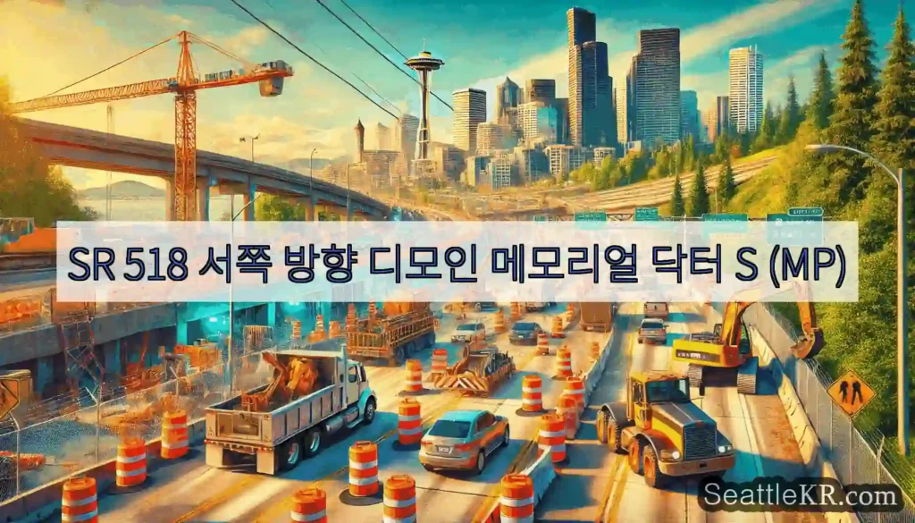 SR 518 서쪽 방향 디모인 메모리얼 닥터 S (MP)