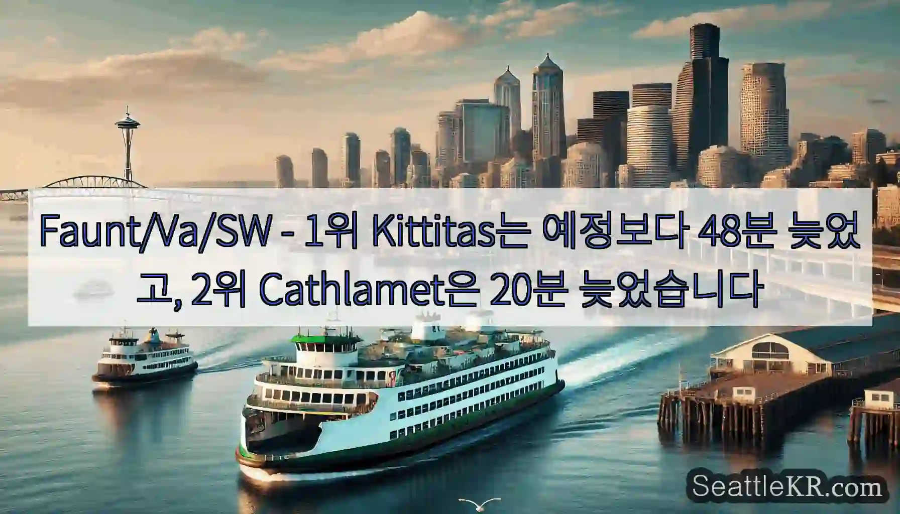 Faunt/Va/SW - 1위 Kittitas는 예정보다 48분 늦었고, 2위