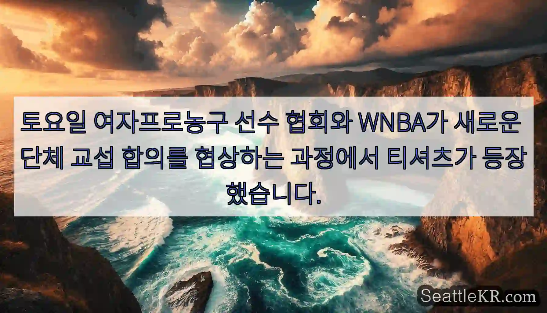 토요일 여자프로농구 선수 협회와 WNBA가 새로운 단체 교섭 합의를 협상하는 과정에서
