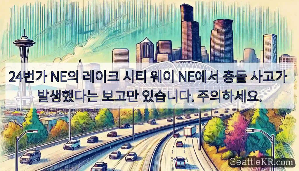 24번가 NE의 레이크 시티 웨이 NE에서 충돌 사고가 발생했다는 보고만 있습니다.