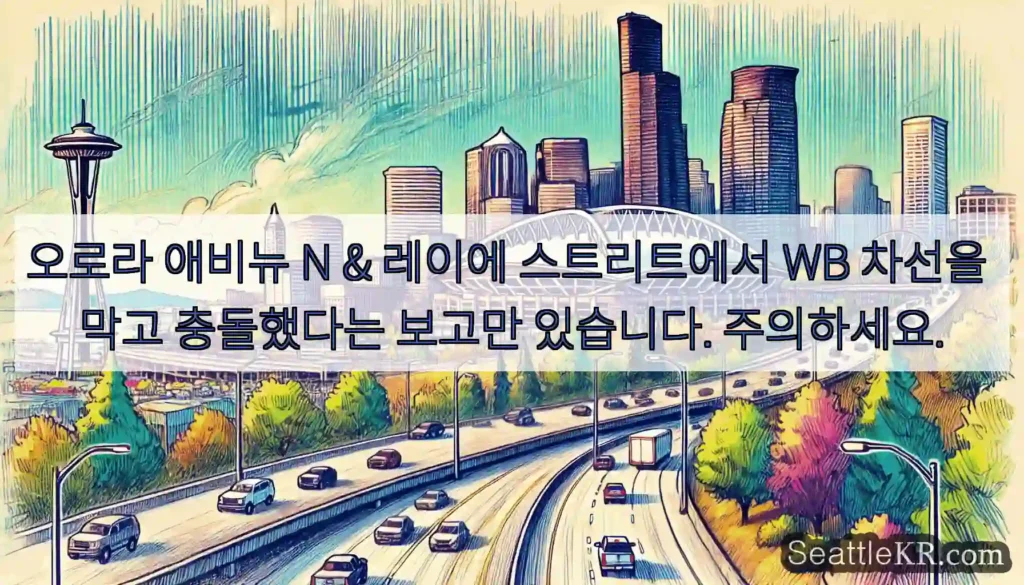 오로라 애비뉴 N & 레이에 스트리트에서 WB 차선을 막고 충돌했다는 보고만 있습니다.