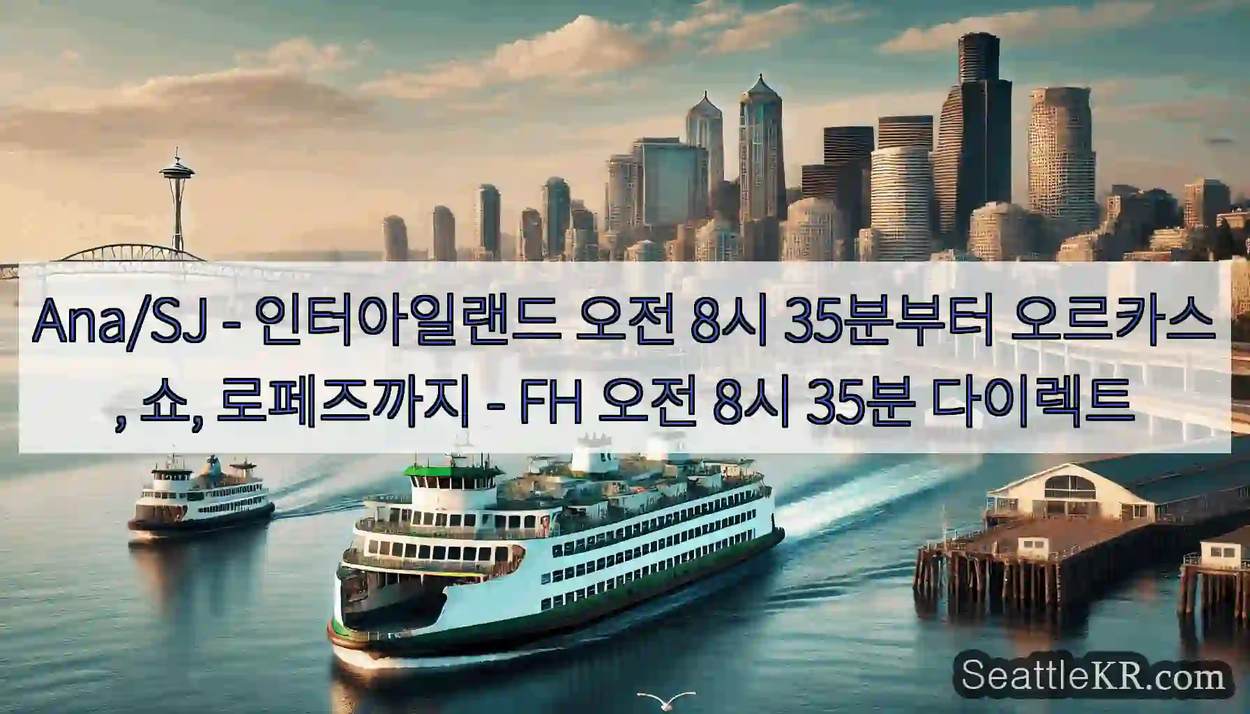 Ana/SJ - 인터아일랜드 오전 8시 35분부터 오르카스, 쇼, 로페즈까지 - FH