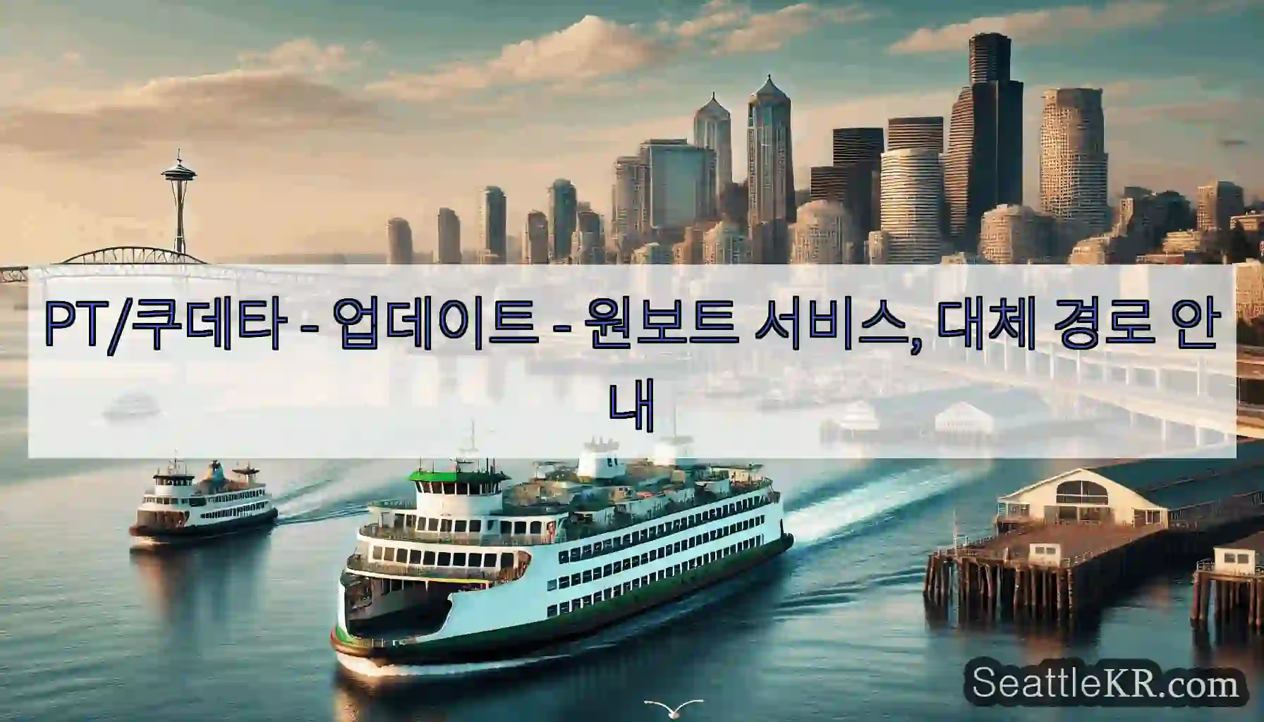 PT/쿠데타 - 업데이트 - 원보트 서비스, 대체 경로 안내