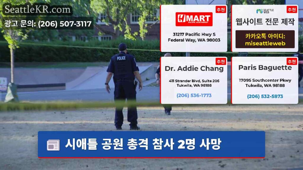 시애틀 공원 총격 참사 2명 사망
