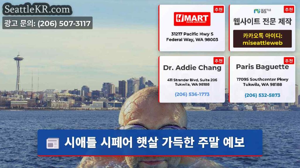 시애틀 시페어 햇살 가득한 주말 예보