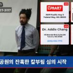공원의 잔혹한 칼부림 심의 시작