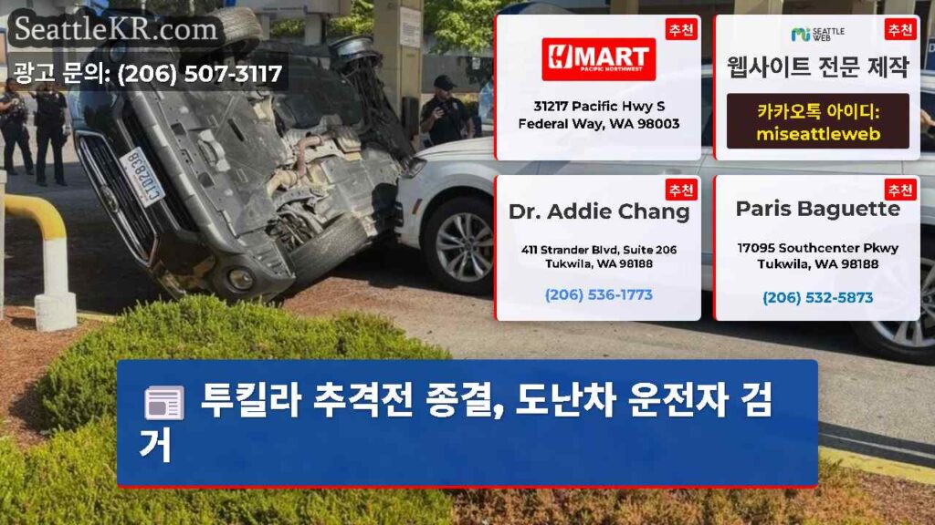 투킬라 추격전 종결, 도난차 운전자 검거
